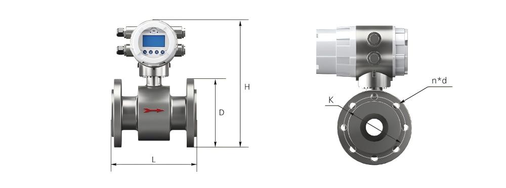 電磁流量計-外形尺寸